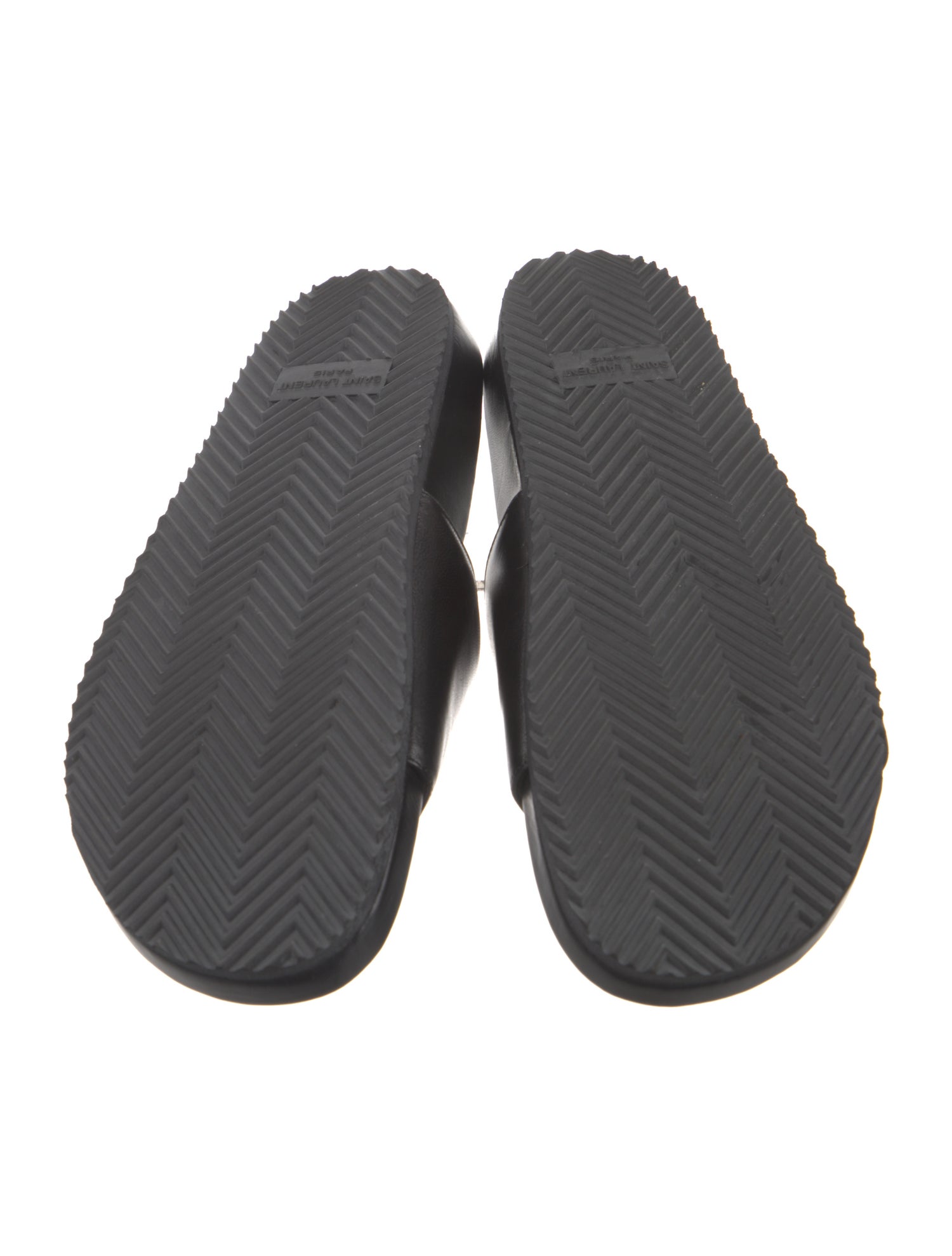 Saint Laurent Leather Slides
